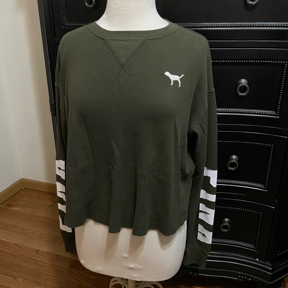 PINK Cropped Long Sleeve